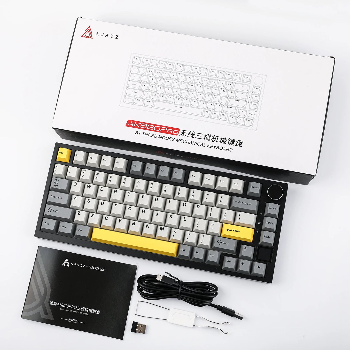 Ajazz AK820 Pro 75% Bluetooth