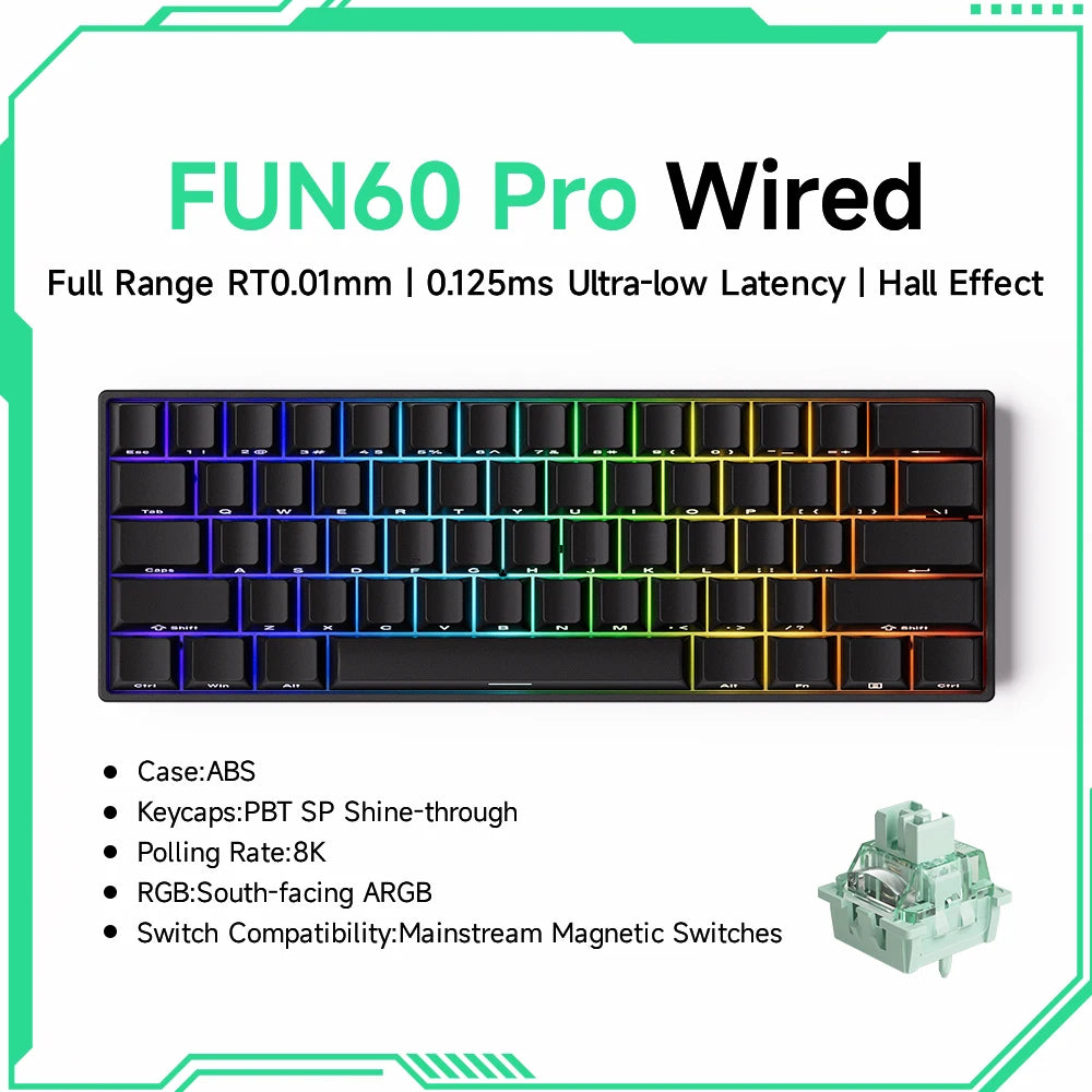 Akko MonsGeek FUN68 FUN60 PRO&MAX  HE Magnetic Keyboard 60% 65%