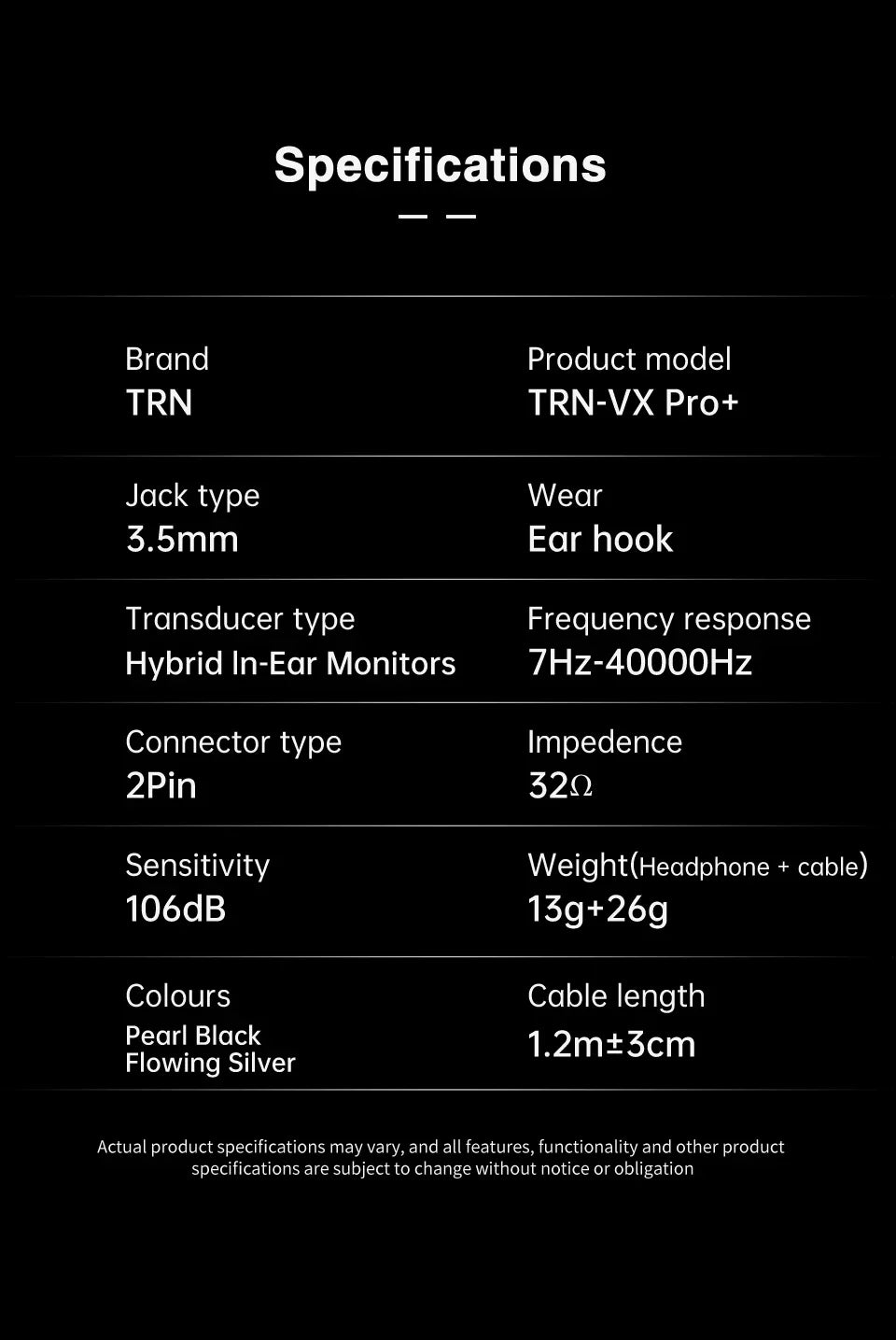 TRN VX PRO+