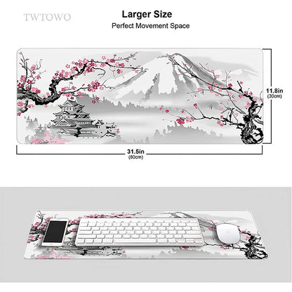 Sakura Japanese Cherry Blossom Mouse Pad Gaming