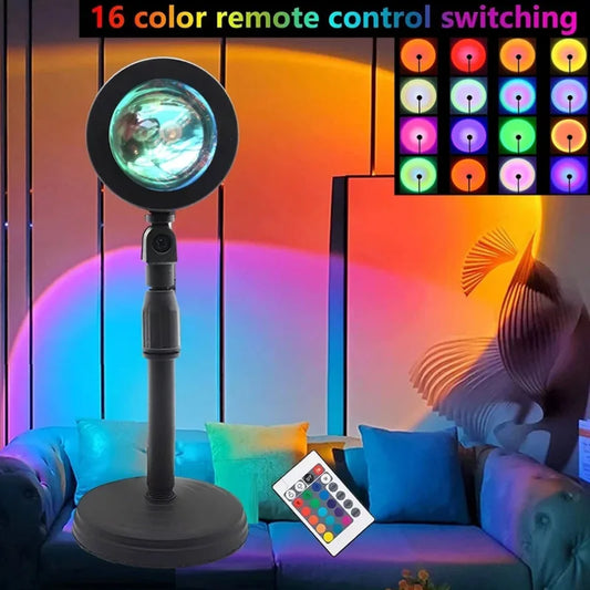 16 Colors RGB Photography Sunset Lamp