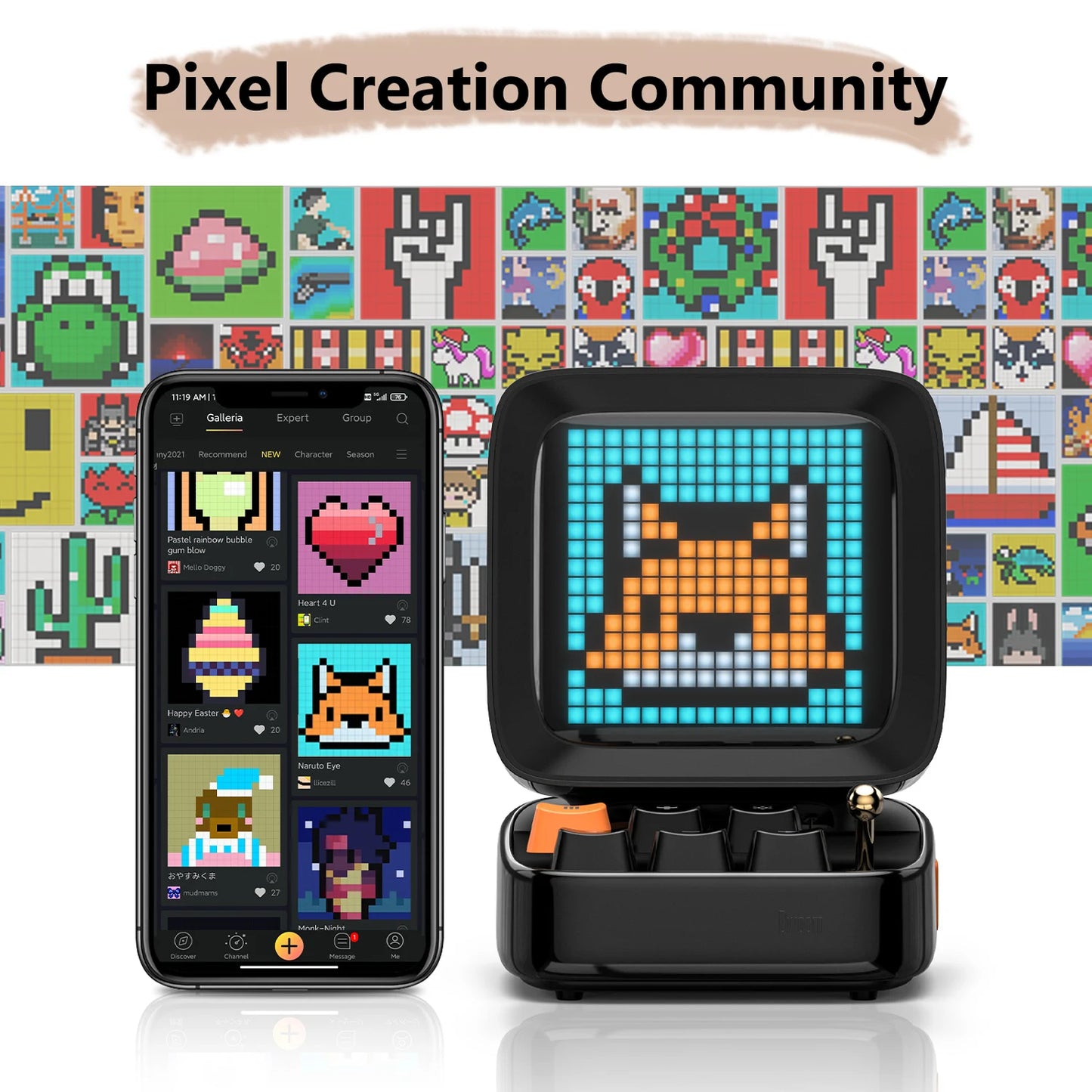 Divoom Ditoo plus Retro Pixel Art
