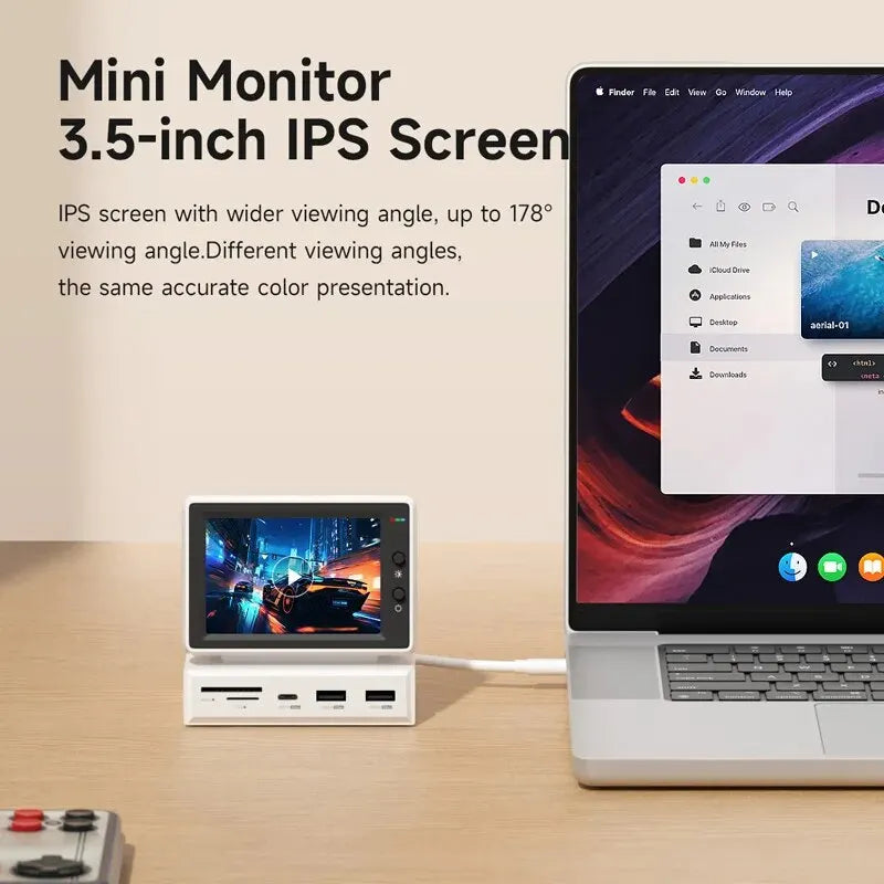 Hagibis 3.5inch IPS Mini Screen AIDA64 Mini PC