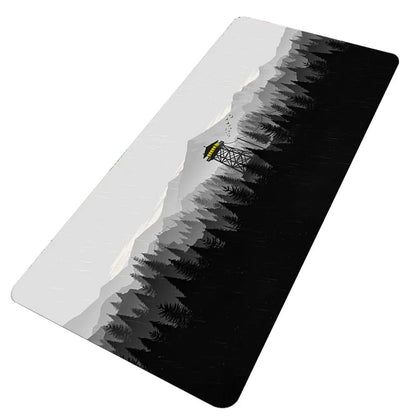 Black And White Gamer Mouse Pad