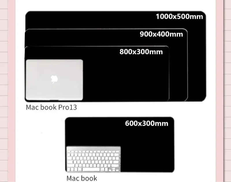 Black And White Gamer Mouse Pad