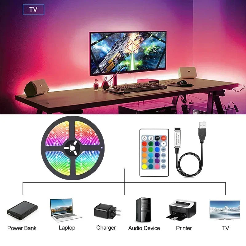 RGB LED Strip Light Remote App Control