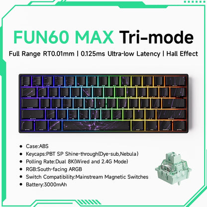 Akko MonsGeek FUN68 FUN60 PRO&MAX  HE Magnetic Keyboard 60% 65%