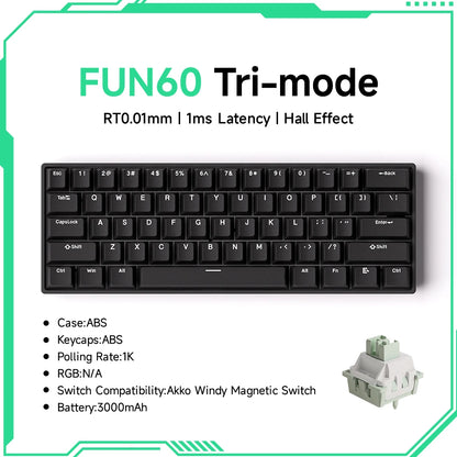Akko MonsGeek FUN68 FUN60 PRO&MAX  HE Magnetic Keyboard 60% 65%