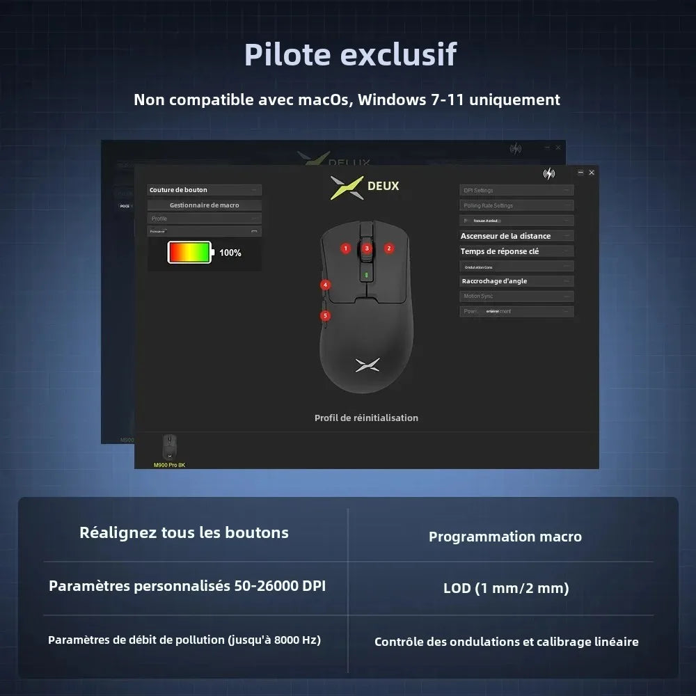 Delux M900Pro 8K PAW3395