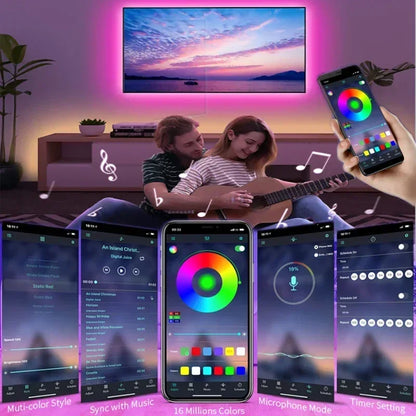 RGB LED Strip Light Remote App Control