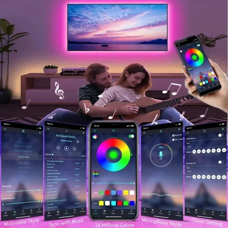 RGB LED Strip Light Remote App Control