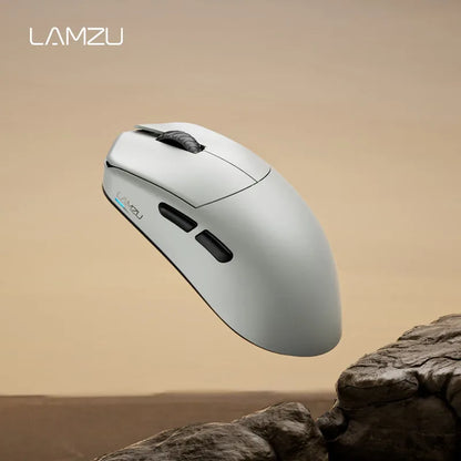 Bezdrátová herní myš LAMZU Maya X, lehká, 47g, Pixart 3950 Nordic 52840, nízká latence, e-sportovní myš s 8K přijímačem, PC Custom