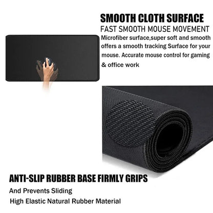 Black And White Gamer Mouse Pad