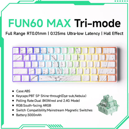 Akko MonsGeek FUN68 FUN60 PRO&MAX  HE Magnetic Keyboard 60% 65%