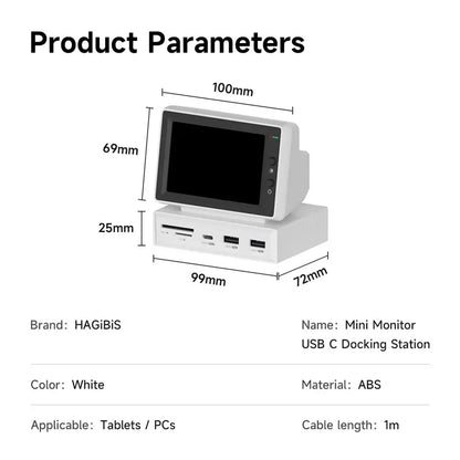 Hagibis 3.5inch IPS Mini Screen AIDA64 Mini PC