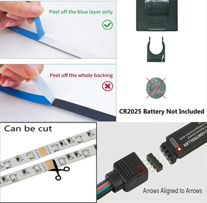 RGB LED Strip Light Remote App Control