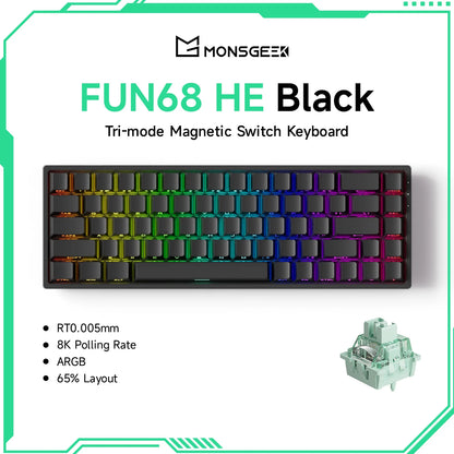 Akko MonsGeek FUN68 FUN60 PRO&MAX  HE Magnetic Keyboard 60% 65%