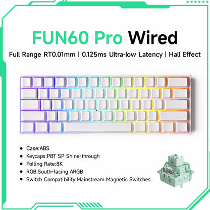 Akko MonsGeek FUN68 FUN60 PRO&MAX  HE Magnetic Keyboard 60% 65%
