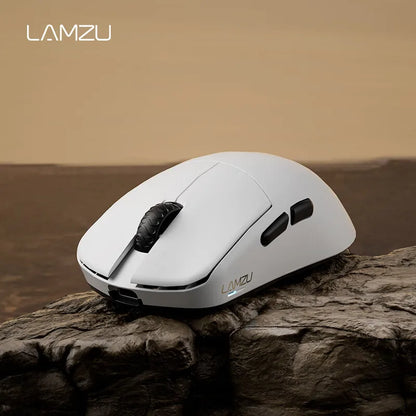 Bezdrátová herní myš LAMZU Maya X, lehká, 47g, Pixart 3950 Nordic 52840, nízká latence, e-sportovní myš s 8K přijímačem, PC Custom