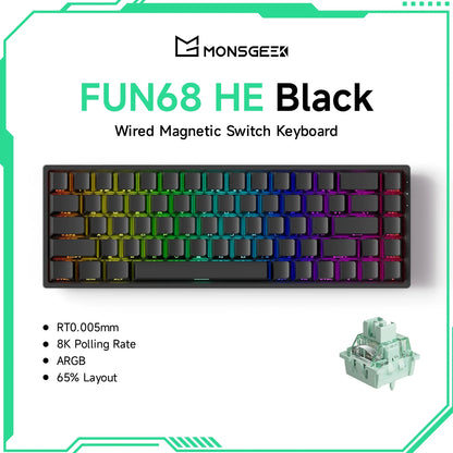 Akko MonsGeek FUN68 FUN60 PRO&MAX  HE Magnetic Keyboard 60% 65%